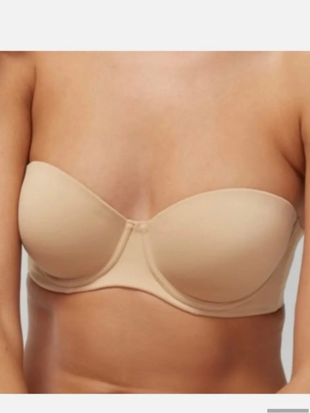 Soma Embraceable Strapless Bra, nude color, 36B - Picture 3 of 10